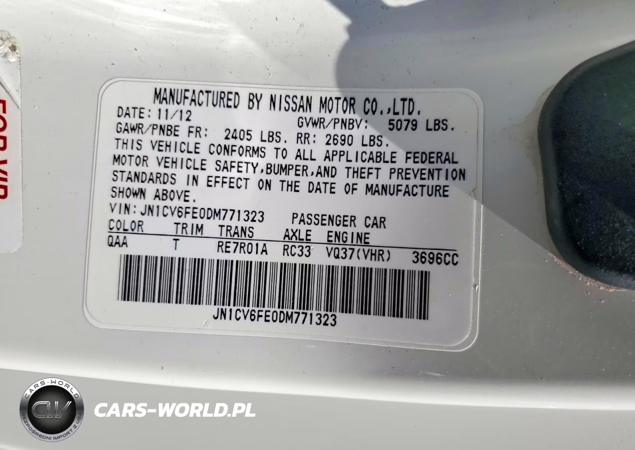 2013 Infiniti G37 Convertible Base VIN:JN1CV6FE0DM771323 - 12