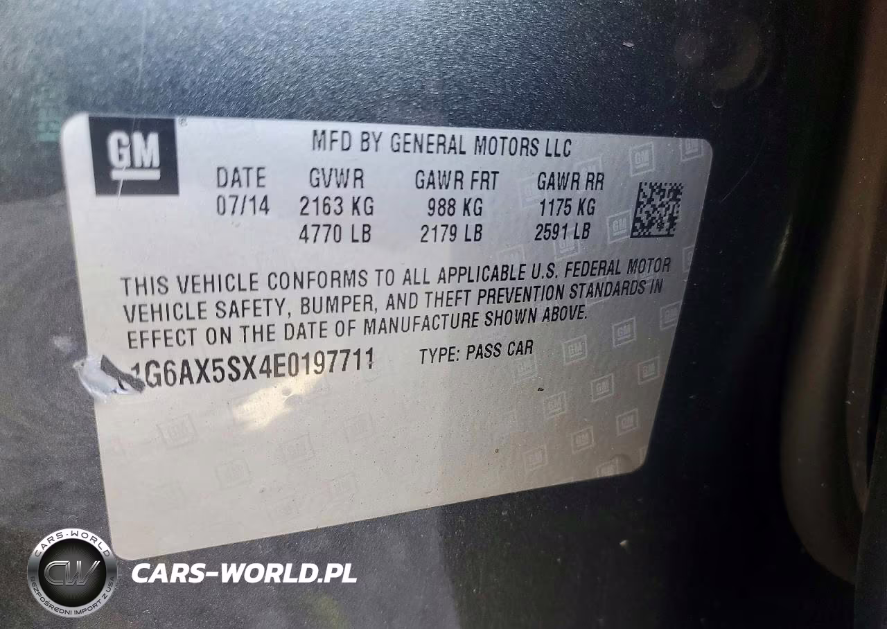 2014 Cadillac Cts Luxury Collection VIN:1G6AX5SX4E0197711 - 12