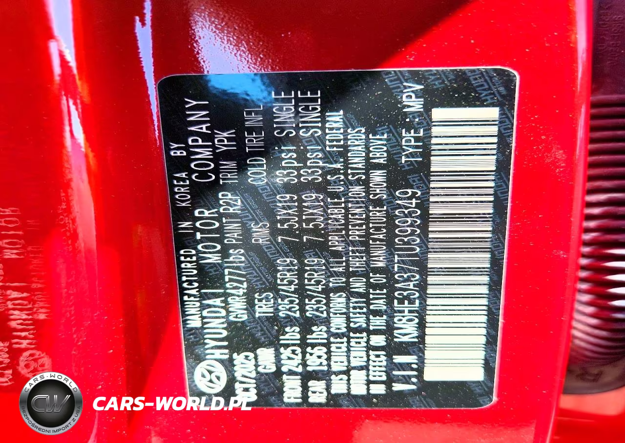 2026 Hyundai Kona Limited VIN:KM8HE3A37TU399349 - 13