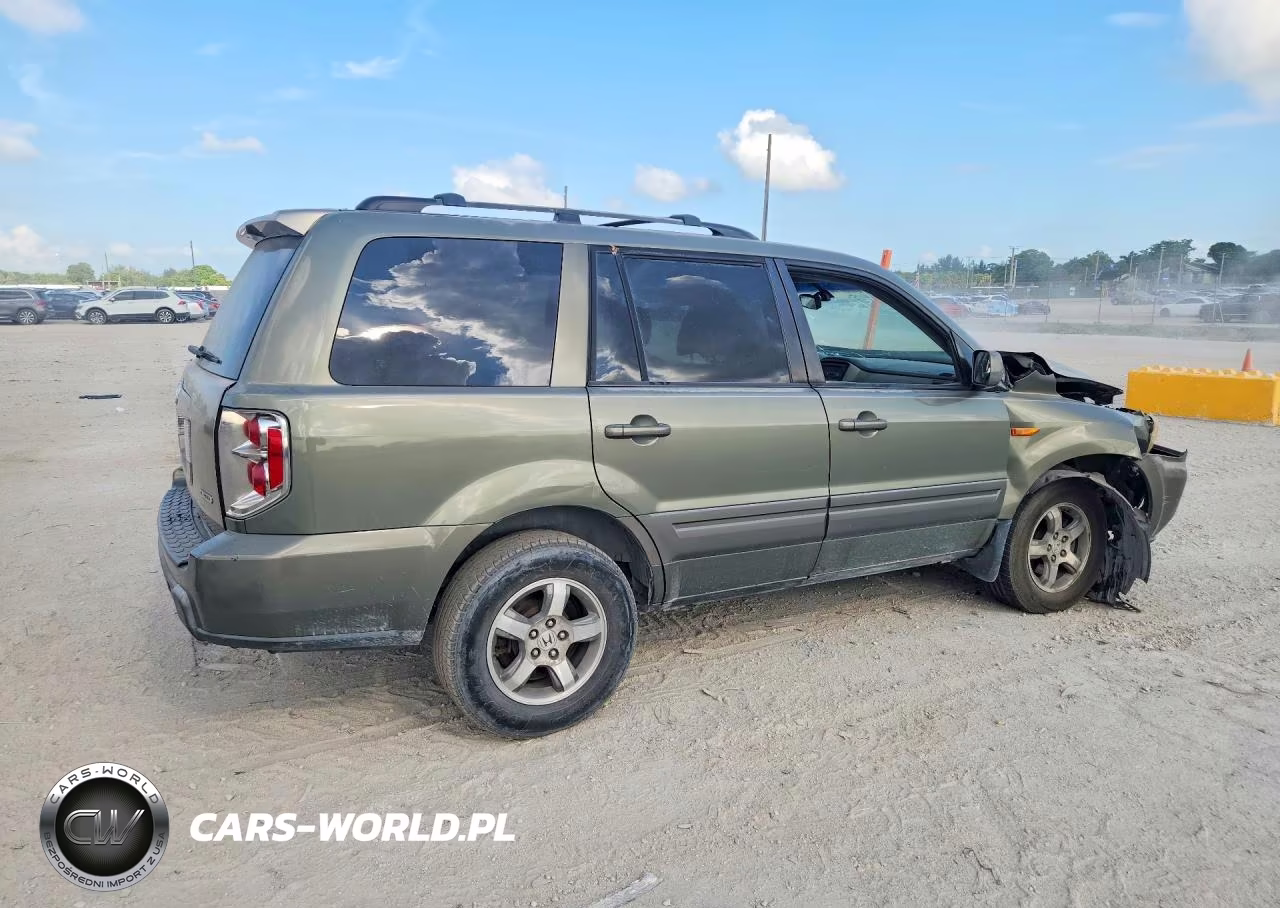 2007 Honda Pilot Exl VIN:5FNYF28577B030279 - 3