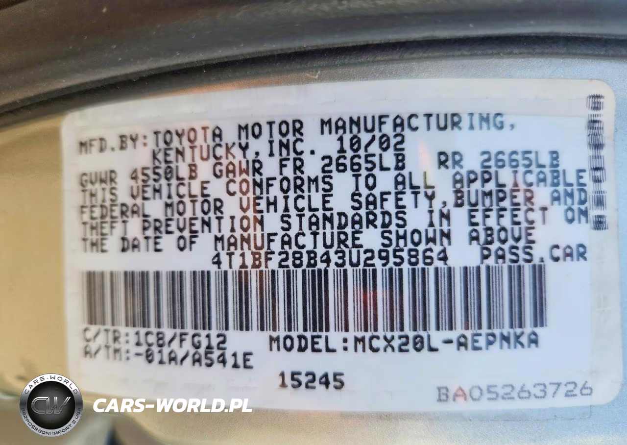 2003 Toyota Avalon Xl VIN:4T1BF28B43U295864 - 12