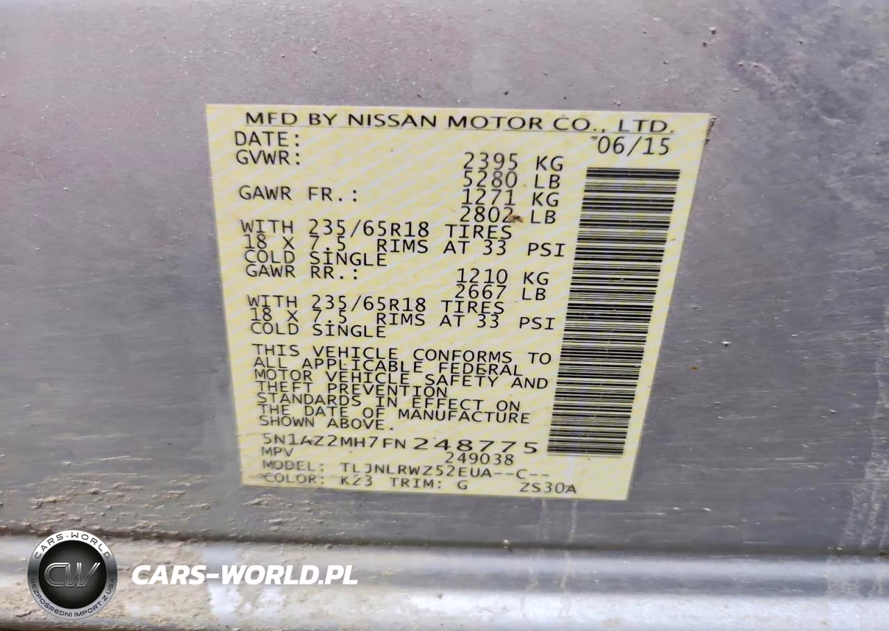 2015 Nissan Murano Sl VIN:5N1AZ2MH7FN248775 - 13
