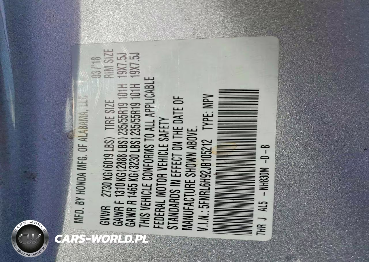 2018 Honda Odyssey Elite VIN:5FNRL6H92JB105212 - 14
