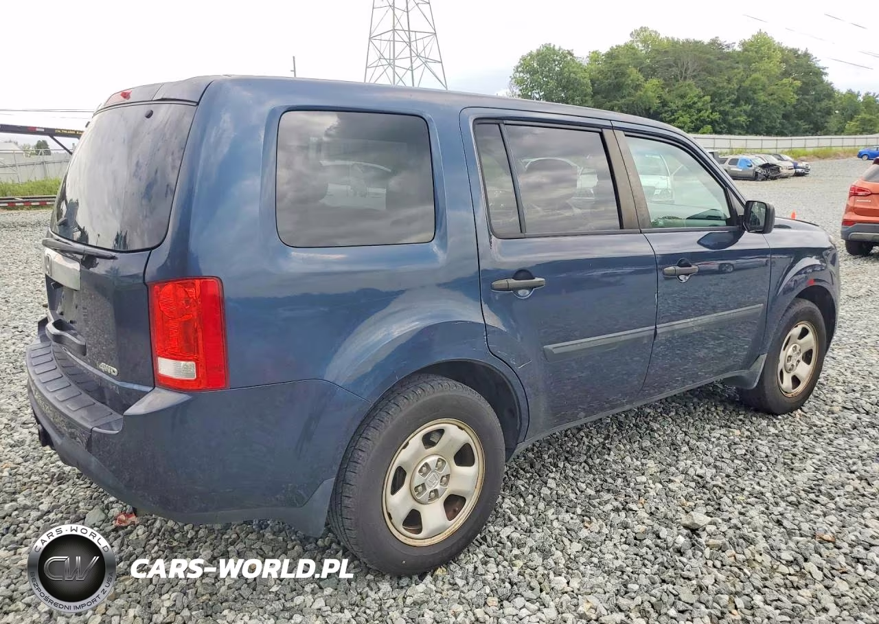 2012 Honda Pilot Lx VIN:5FNYF4H28CB005449 - 3
