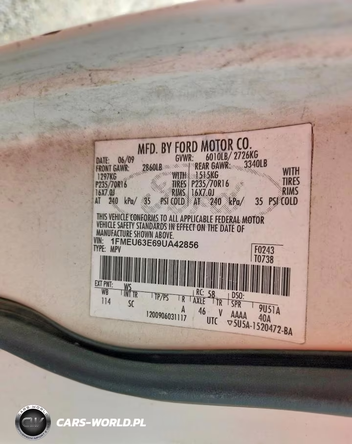2009 Ford Explorer Xlt VIN:1FMEU63E69UA42856 - 13
