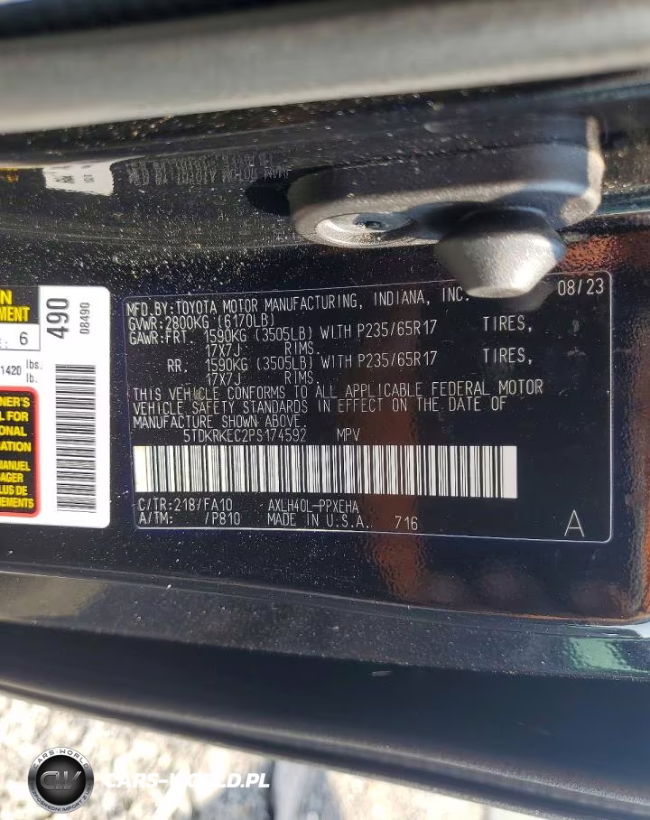2023 Toyota Sienna Le VIN:5TDKRKEC2PS174592 - 13