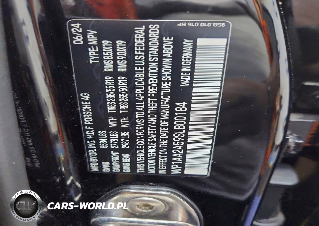 2025 Porsche Macan Base VIN:WP1AA2A59SLB00184 - 13