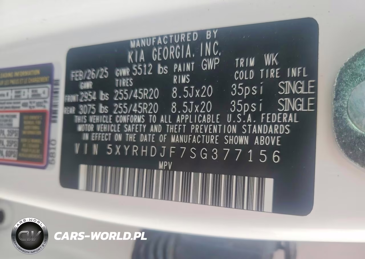 2025 Kia Sorento X-Line Ex VIN:5XYRHDJF7SG377156 - 13