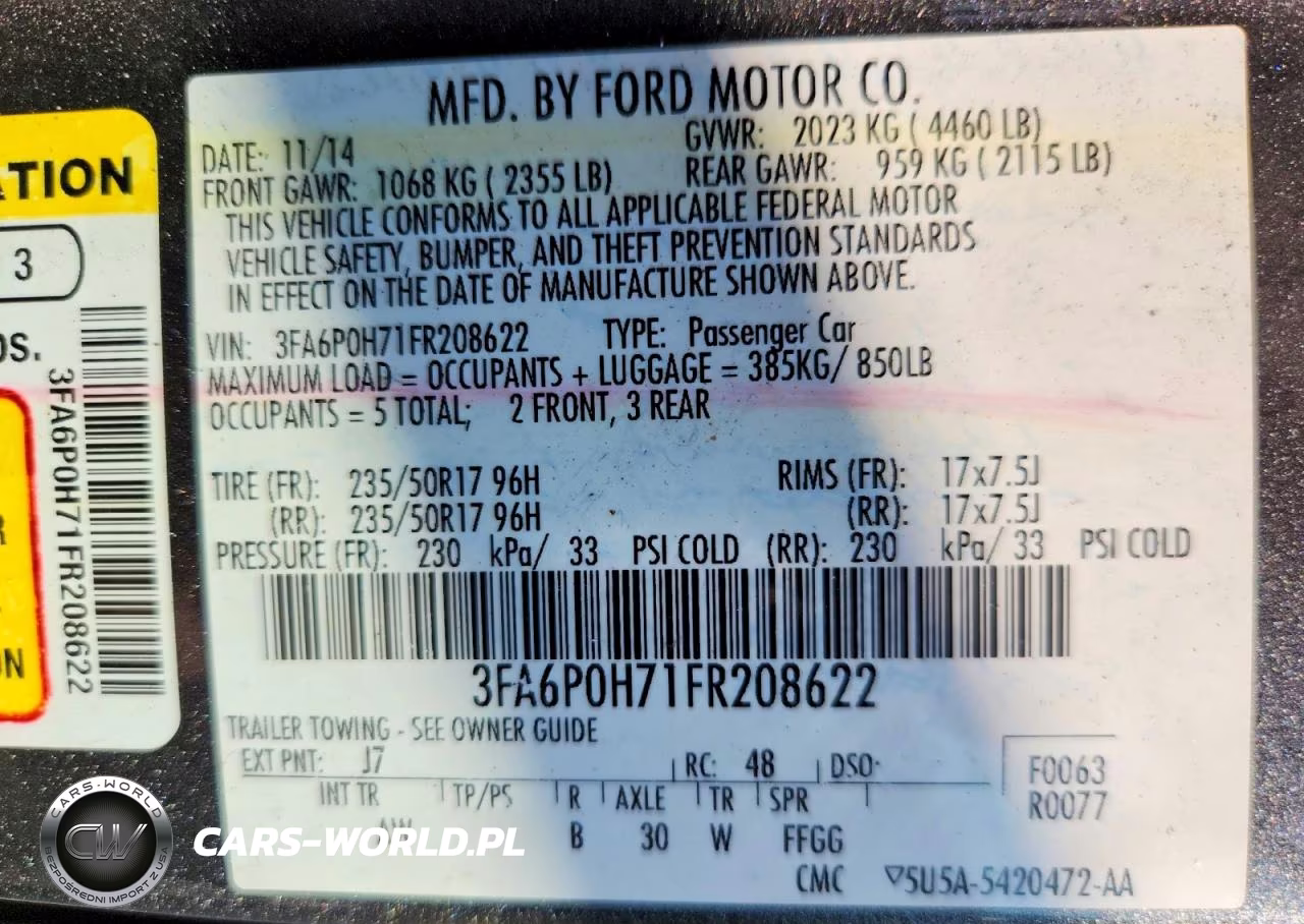 2015 Ford Fusion Se VIN:3FA6P0H71FR208622 - 12