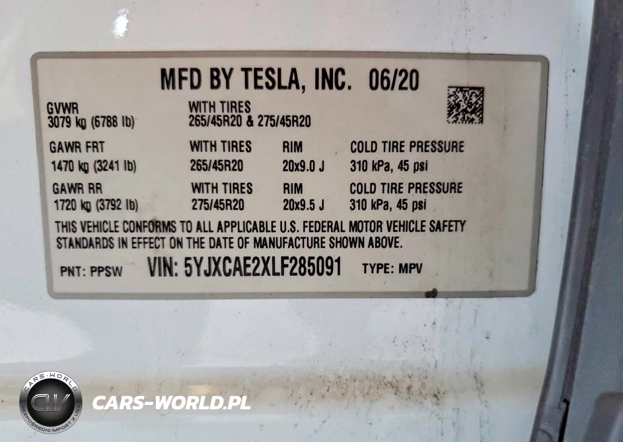 2020 Tesla Model X VIN:5YJXCAE2XLF285091 - 13
