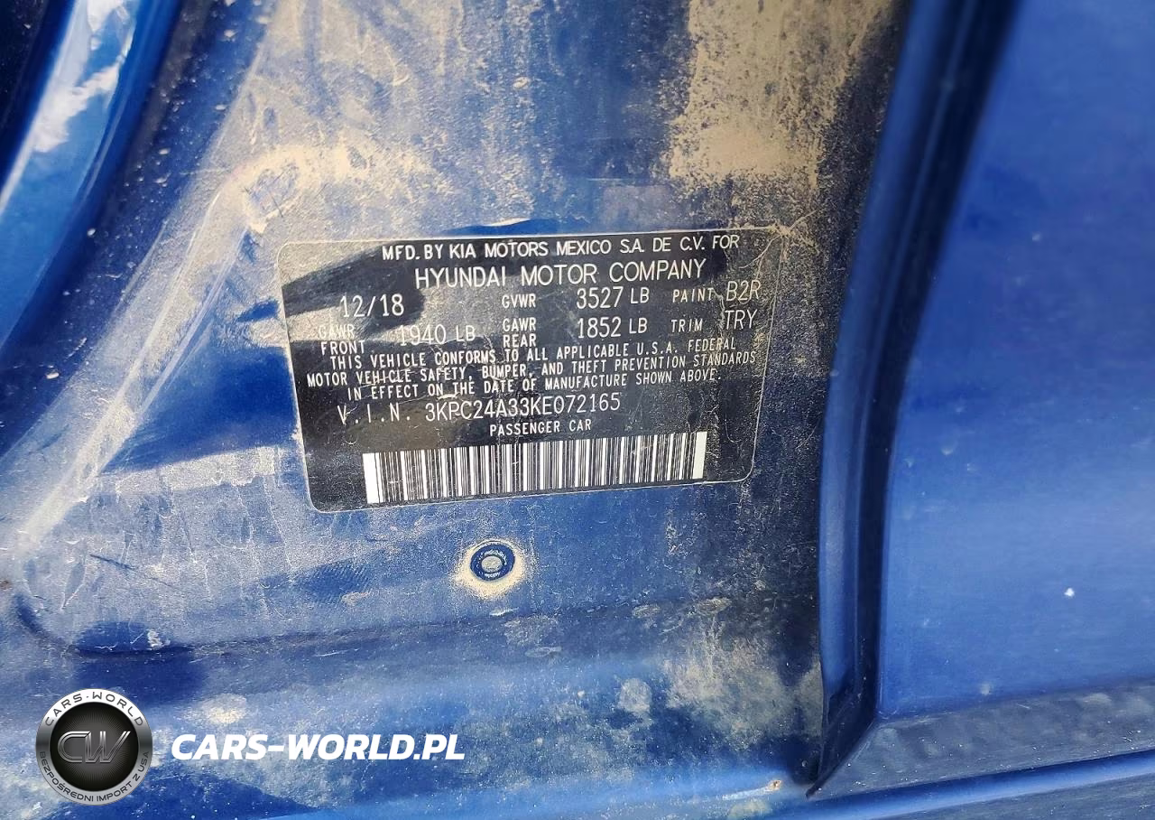 2019 Hyundai Accent Se VIN:3KPC24A33KE072165 - 12