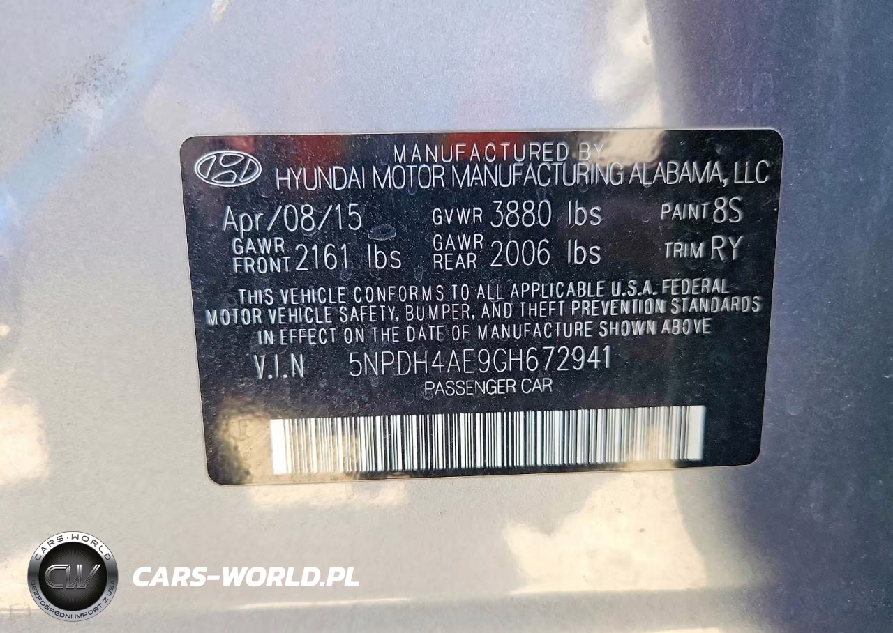 2016 Hyundai Elantra Value Edition VIN:5NPDH4AE9GH672941 - 12