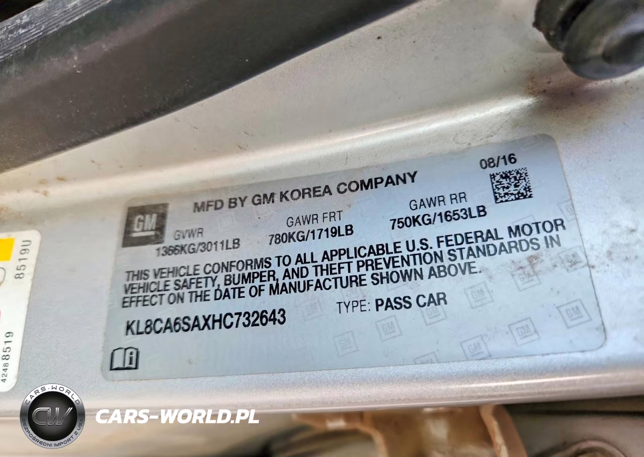 2017 Chevrolet Spark Ls VIN:KL8CA6SAXHC732643 - 12