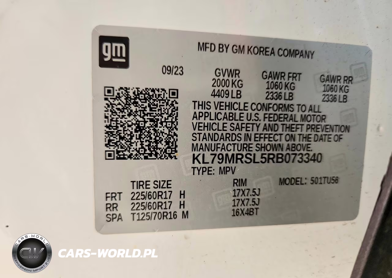 2024 Chevrolet Trailblazer Lt VIN:KL79MRSL5RB073340 - 13