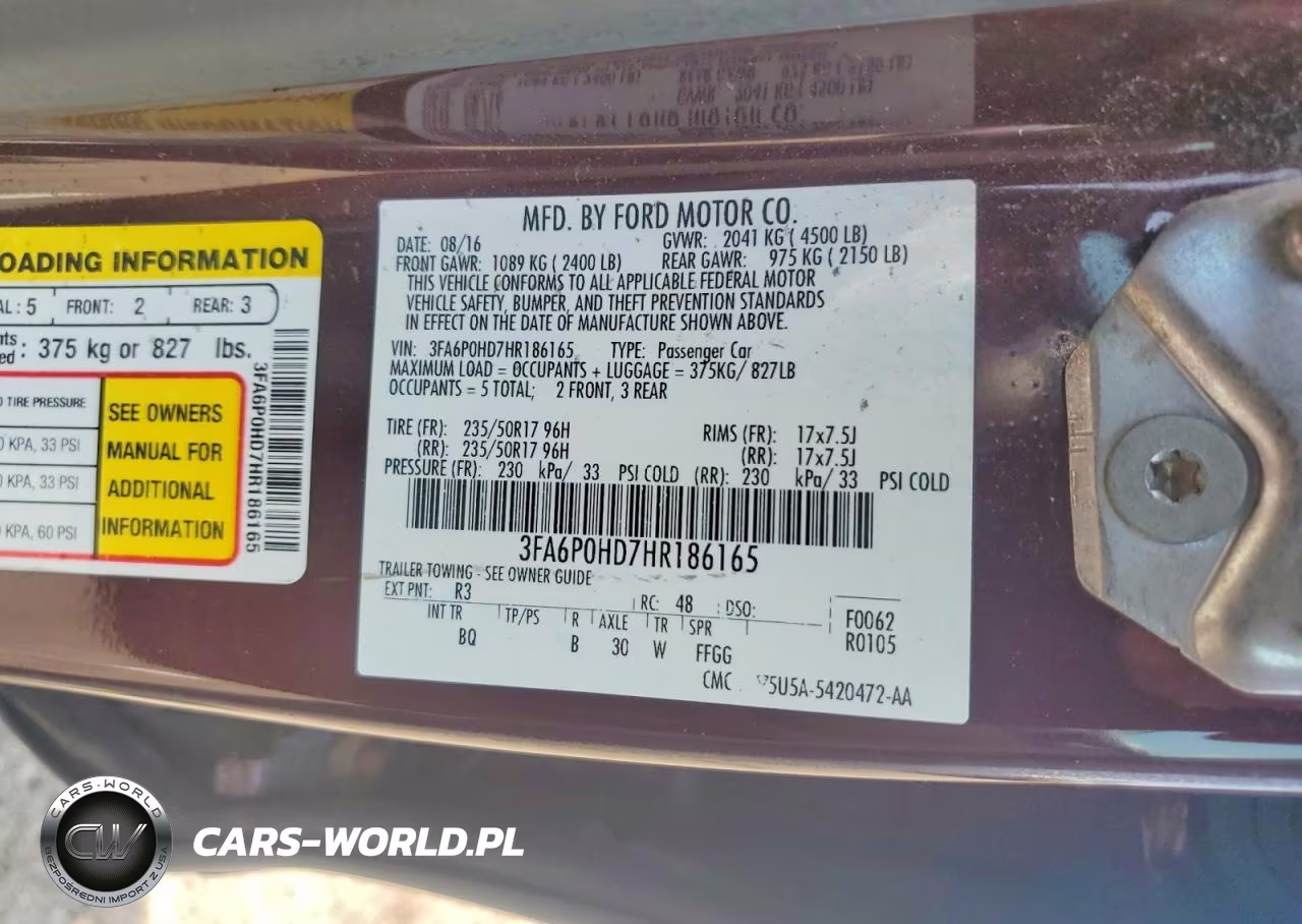 2017 Ford Fusion Se VIN:3FA6P0HD7HR186165 - 12