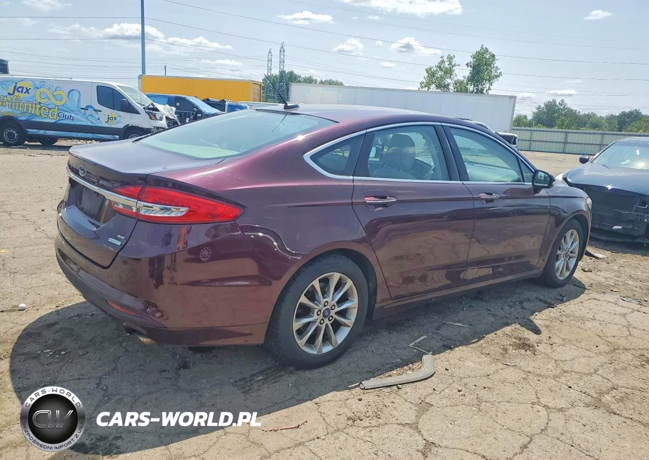 2017 Ford Fusion Se VIN:3FA6P0HD7HR186165 - 3