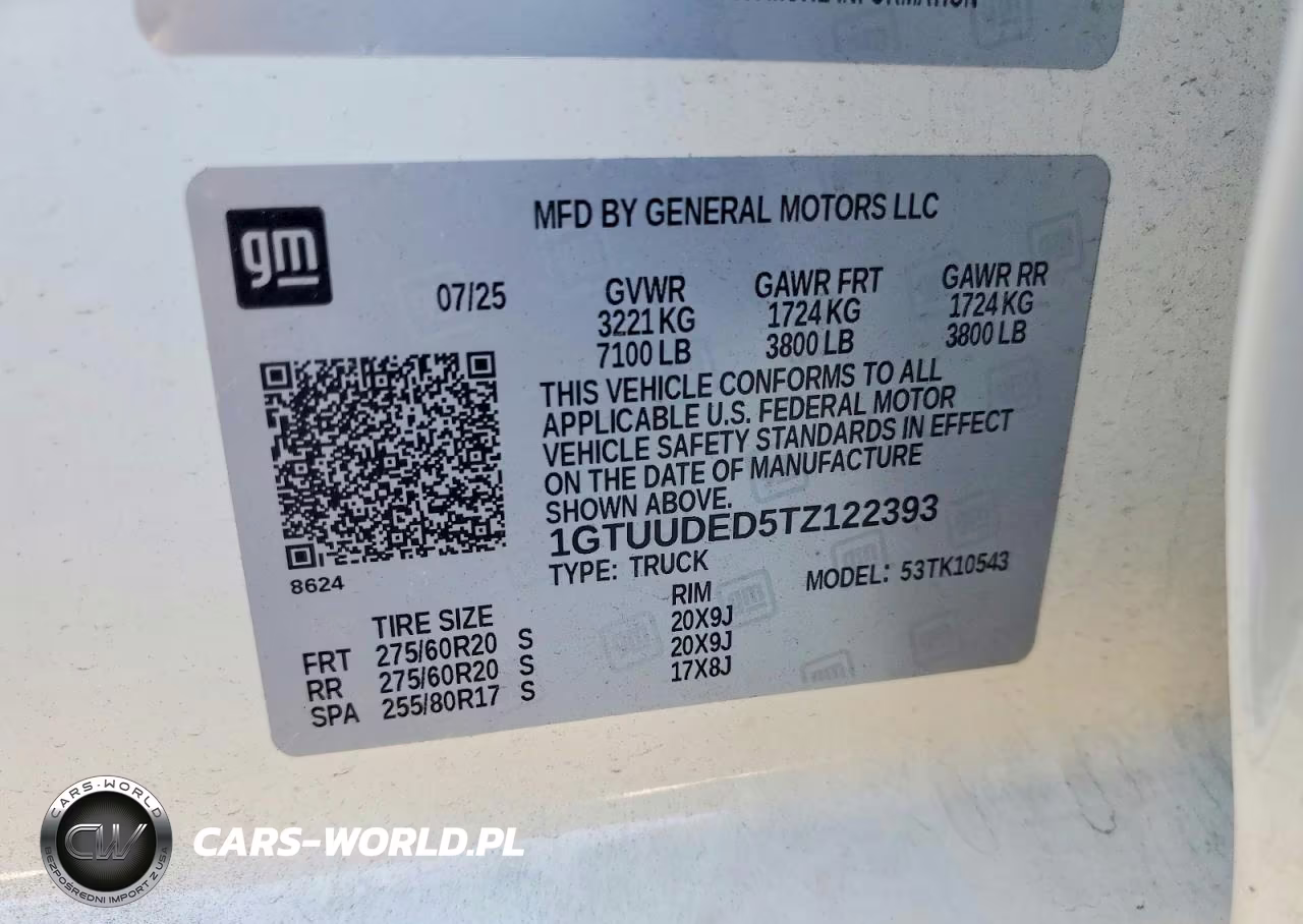 2026 GMC Sierra K1500 Slt VIN:1GTUUDED5TZ122393 - 13