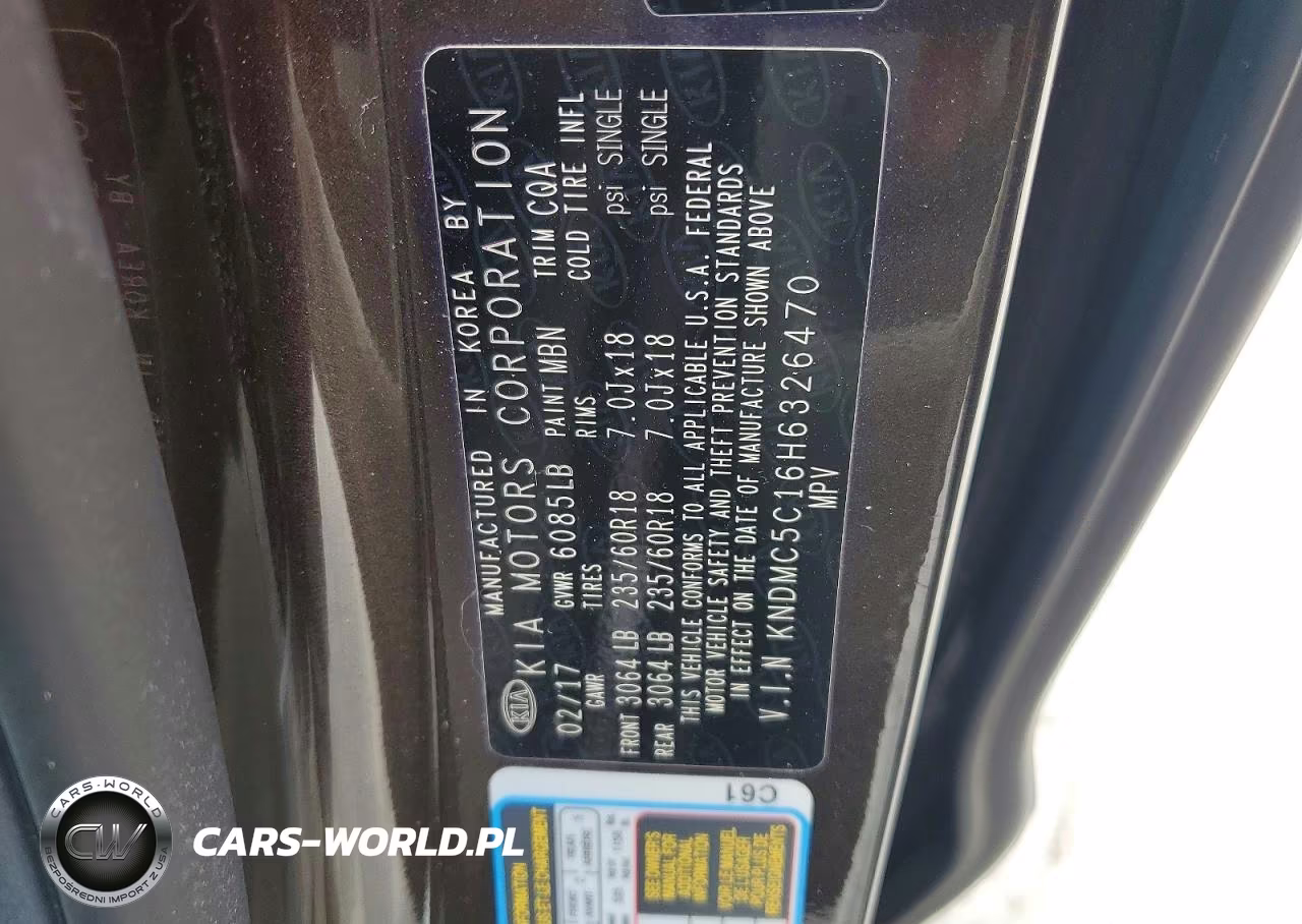 2017 Kia Sedona Sx VIN:KNDMC5C16H6326470 - 13