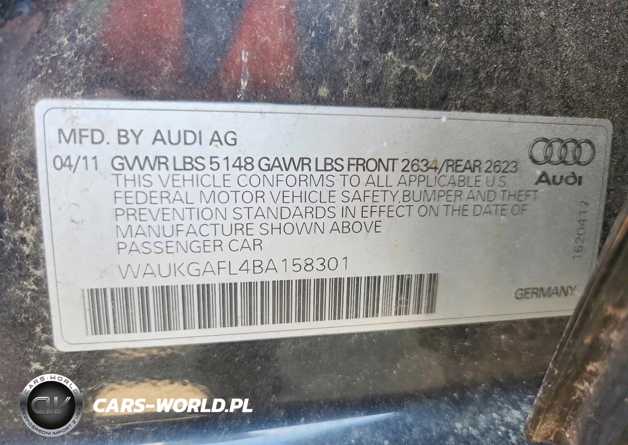 2011 Audi S4 Prestige VIN:WAUKGAFL4BA158301 - 12