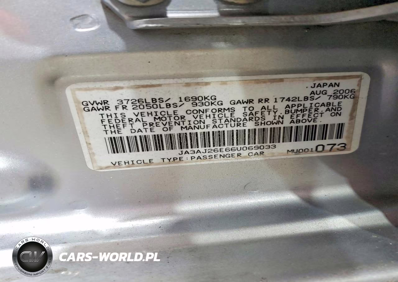 2006 Mitsubishi Lancer Es VIN:JA3AJ26E66U069033 - 13
