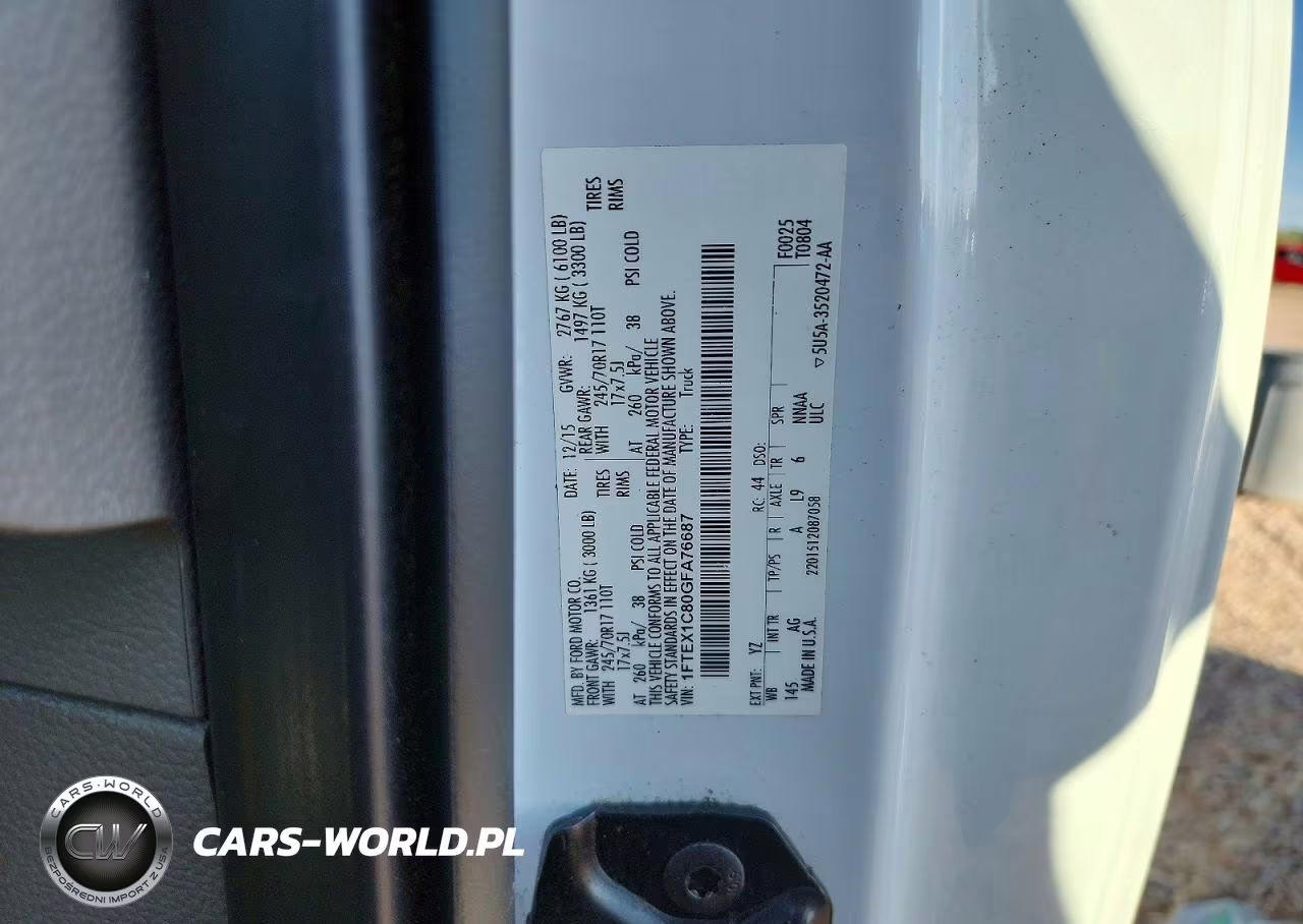 2016 Ford F150 Super Cab VIN:1FTEX1C80GFA76687 - 13