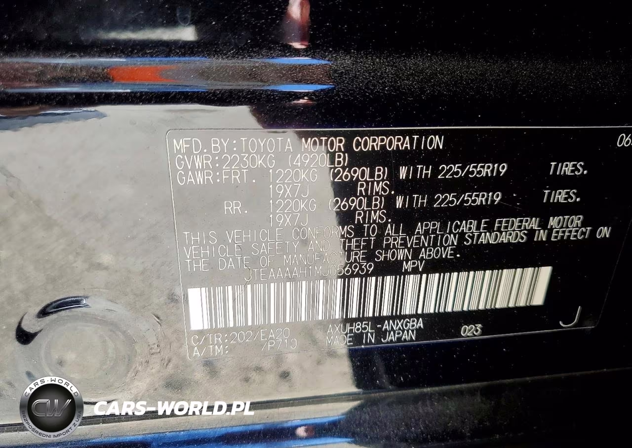 2021 Toyota Venza Xle VIN:JTEAAAAH1MJ056939 - 14