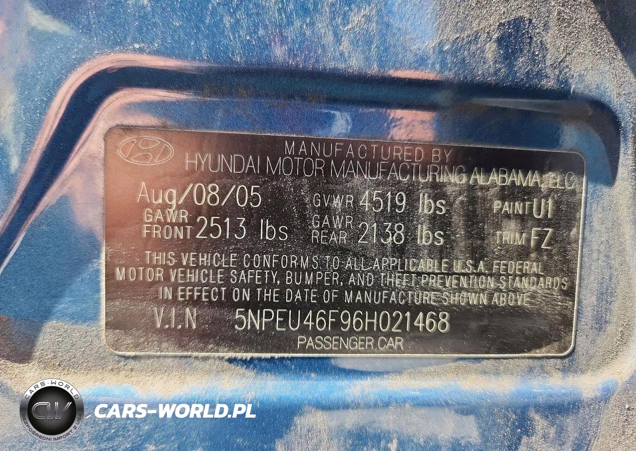 2006 Hyundai Sonata Gls V6 VIN:5NPEU46F96H021468 - 12