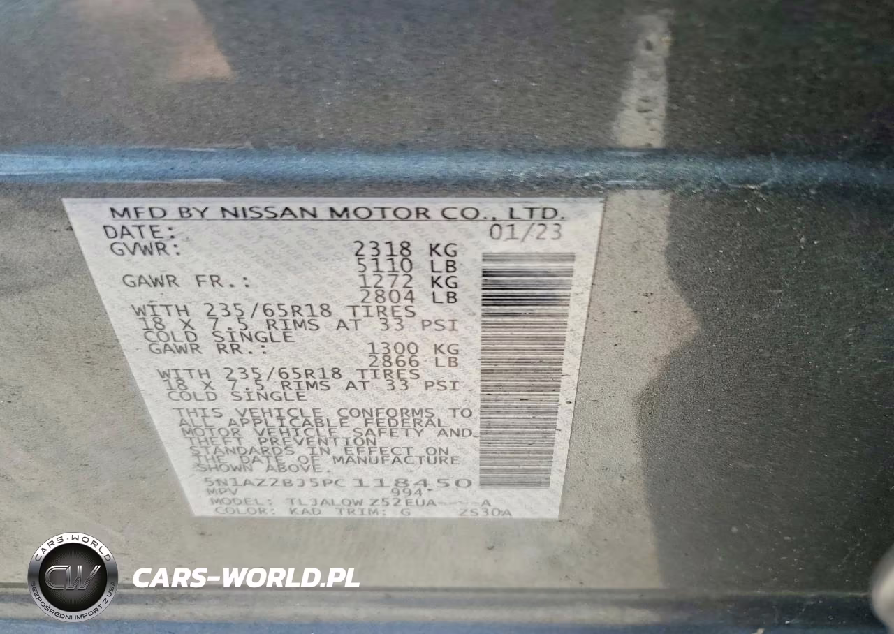 2023 Nissan Murano Sv VIN:5N1AZ2BJ5PC118450 - 13