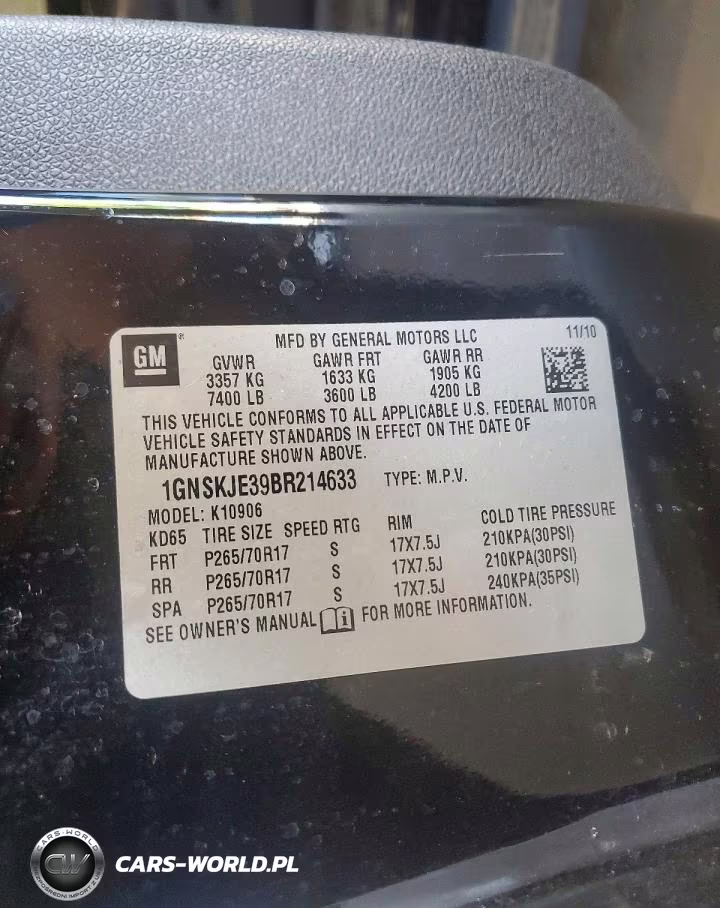 2011 Chevrolet Suburban K1500 Lt VIN:1GNSKJE39BR214633 - 14