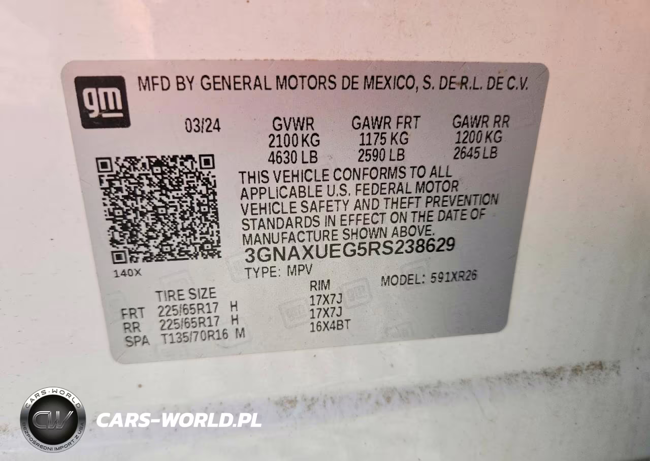 2024 Chevrolet Equinox Lt VIN:3GNAXUEG5RS238629 - 12