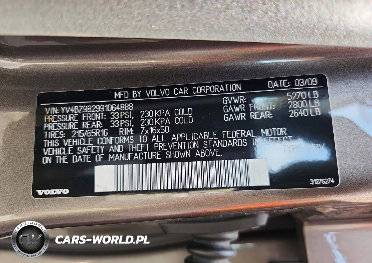 2009 Volvo Xc70 3.2 VIN:YV4BZ982991064888 - 13
