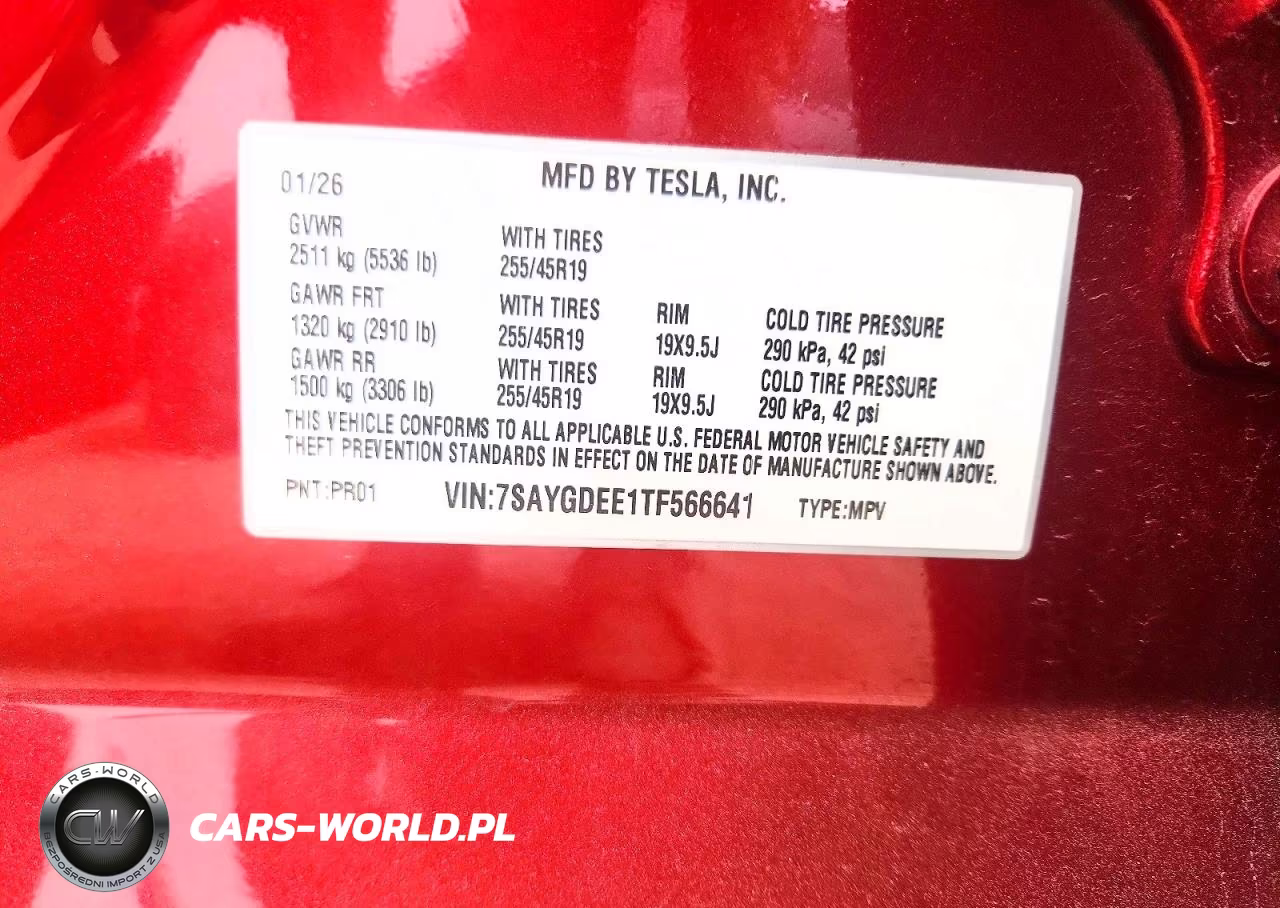2026 Tesla Model Y VIN:7SAYGDEE1TF566641 - 12