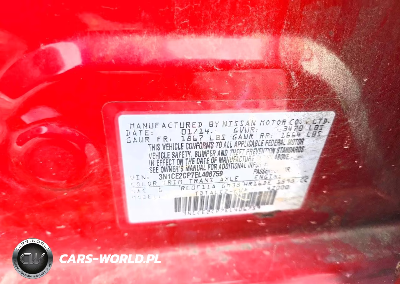 2014 Nissan Versa Note S Plus VIN:3N1CE2CP7EL406759 - 12