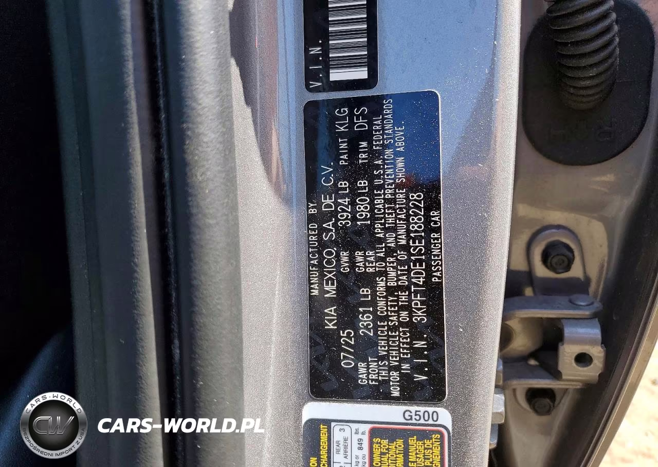 2025 Kia K4 Lxs VIN:3KPFT4DE1SE188228 - 12