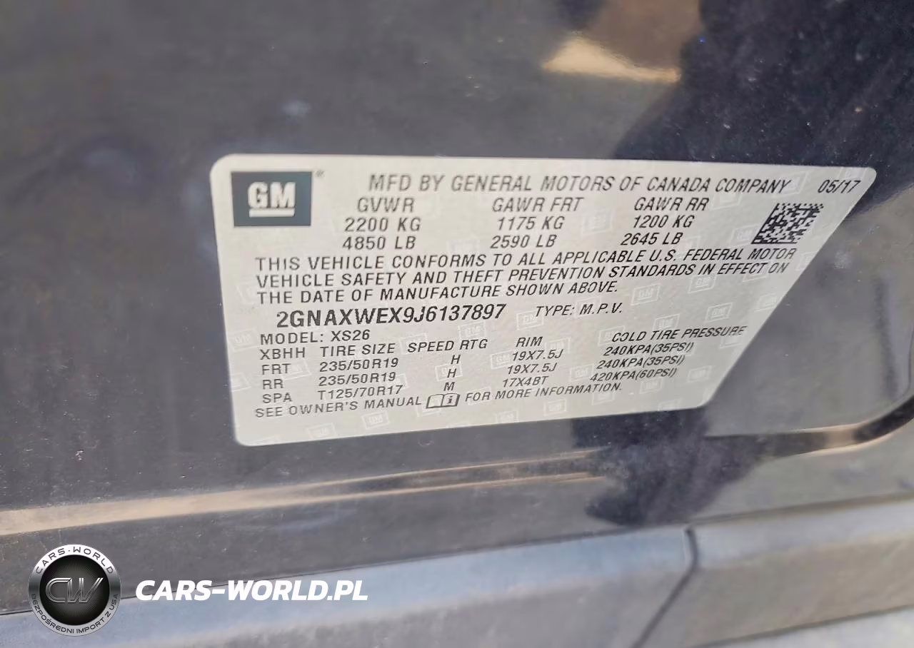 2018 Chevrolet Equinox Premier VIN:2GNAXWEX9J6137897 - 13