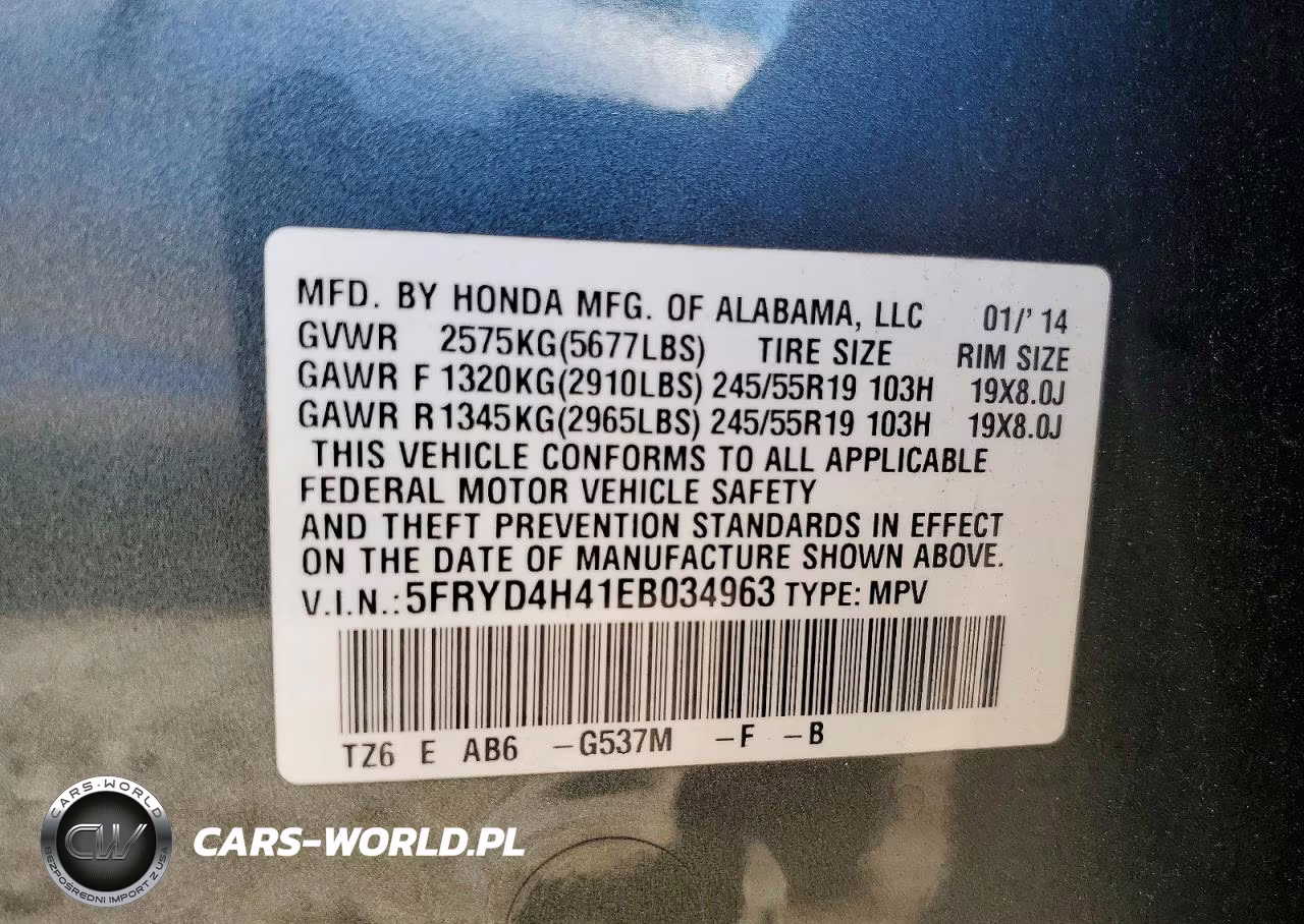 2014 Acura Mdx Technology VIN:5FRYD4H41EB034963 - 13