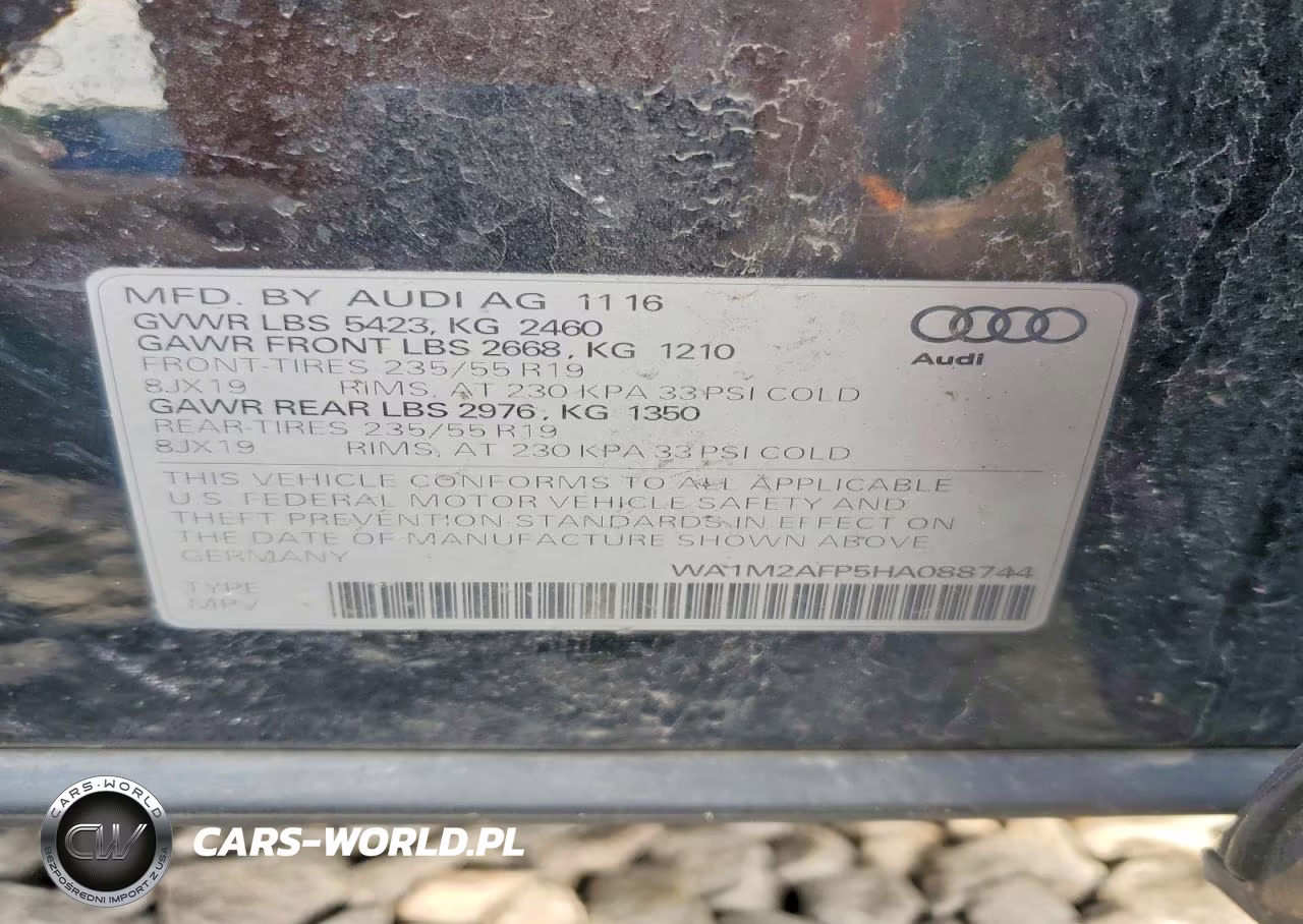 2017 Audi Q5 Premium Plus VIN:WA1M2AFP5HA088744 - 13