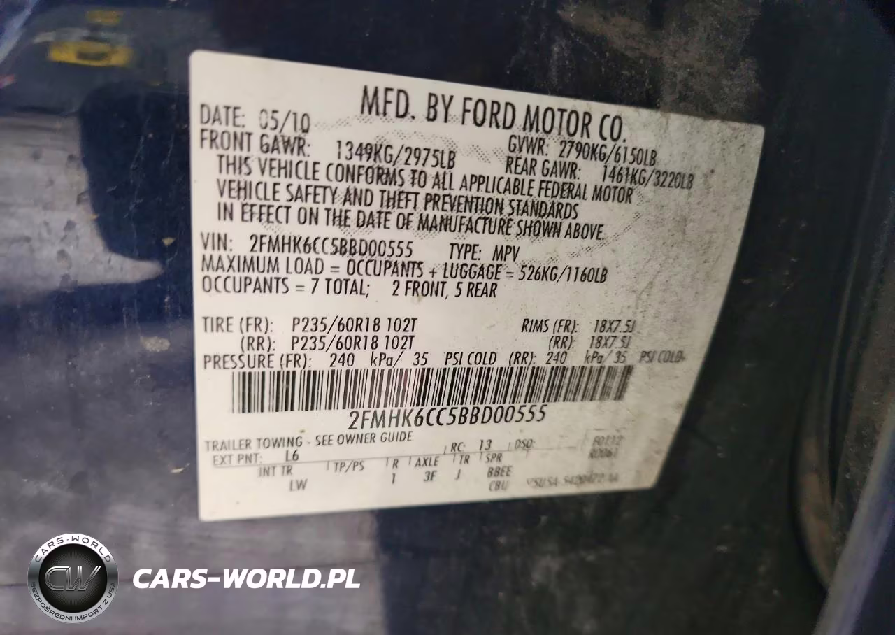 2011 Ford Flex Sel VIN:2FMHK6CC5BBD00555 - 13