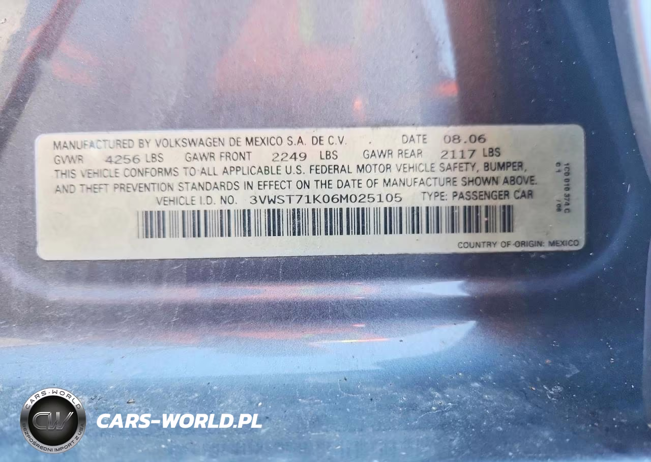 2006 Volkswagen Jetta Tdi Option Package 1 VIN:3VWST71K06M025105 - 12