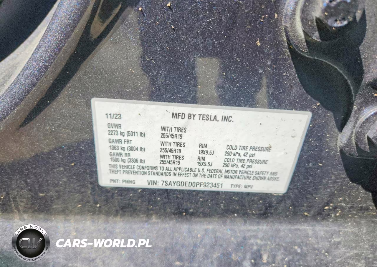 2023 Tesla Model Y VIN:7SAYGDED0PF923451 - 12
