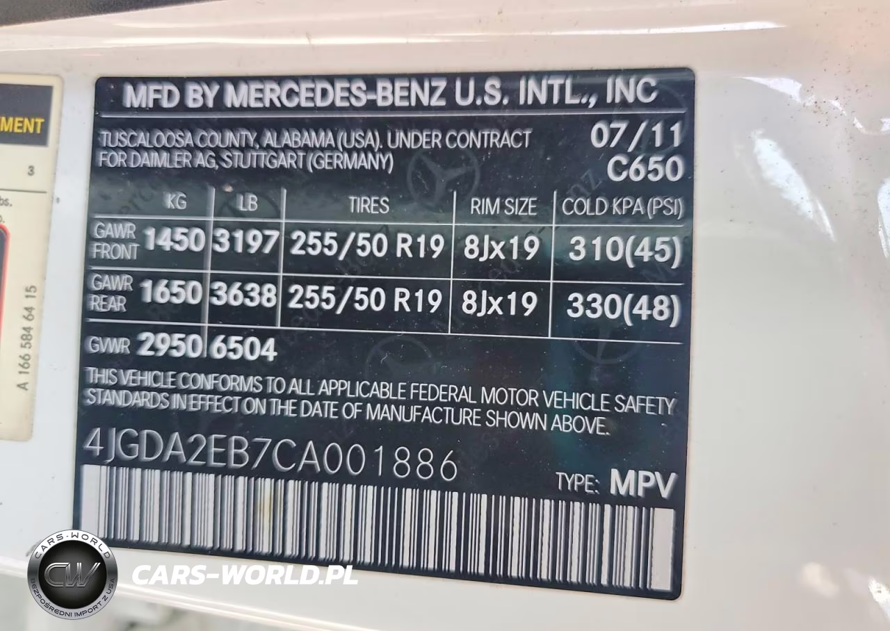 2012 Mercedes-Benz Ml 350 Bluetec VIN:4JGDA2EB7CA001886 - 13
