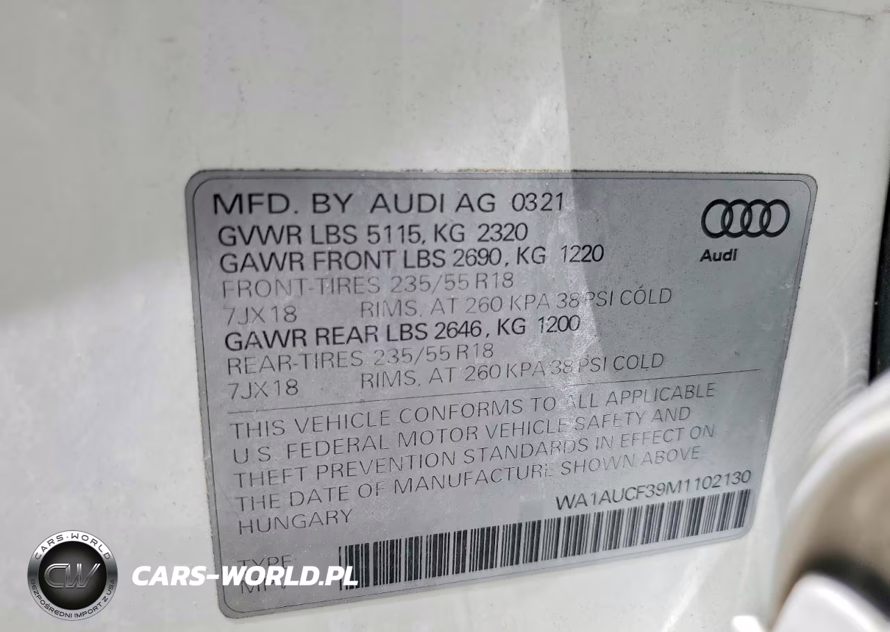 2021 Audi Q3 Premium 40 VIN:WA1AUCF39M1102130 - 13