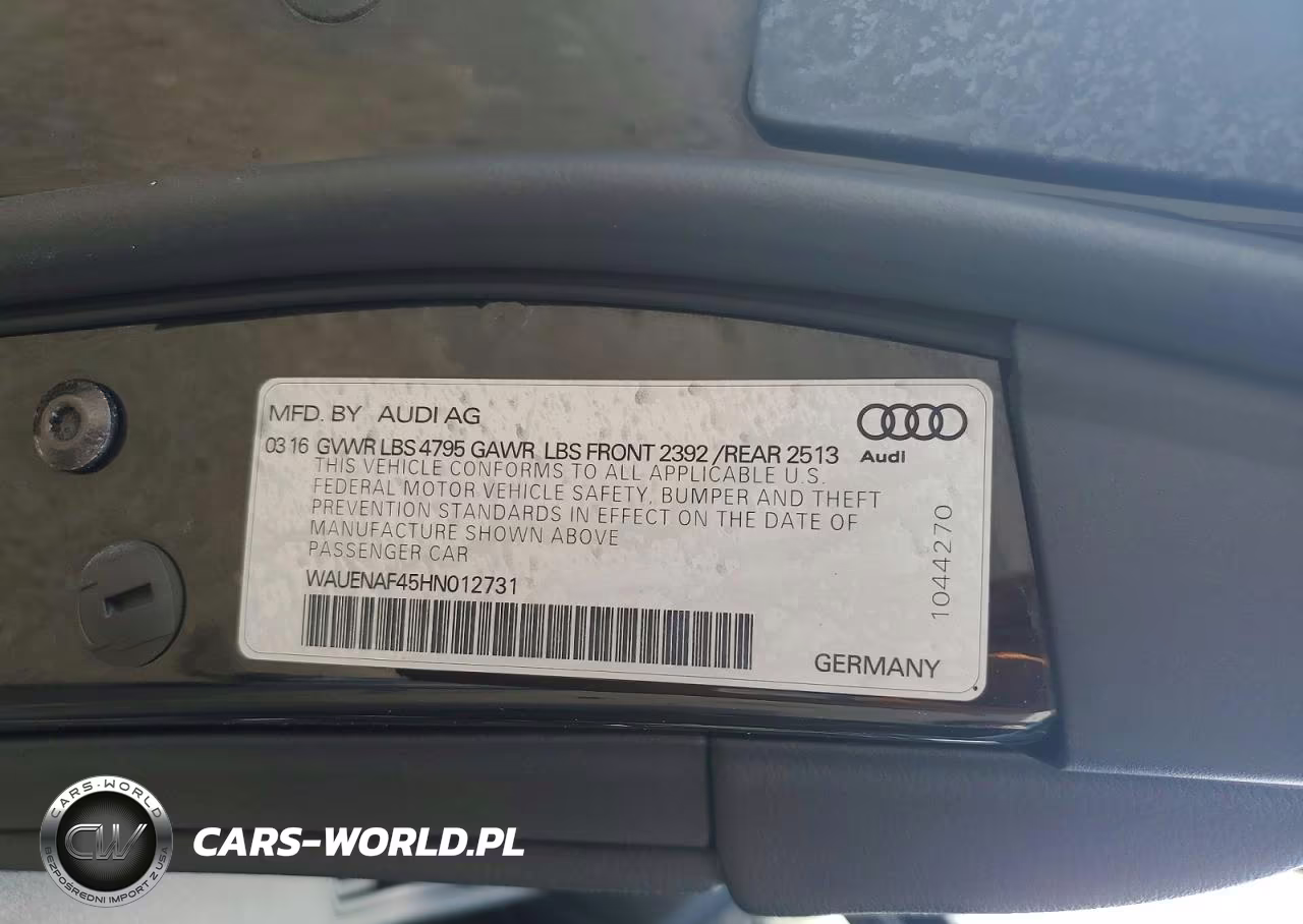 2017 Audi A4 Premium Plus VIN:WAUENAF45HN012731 - 12