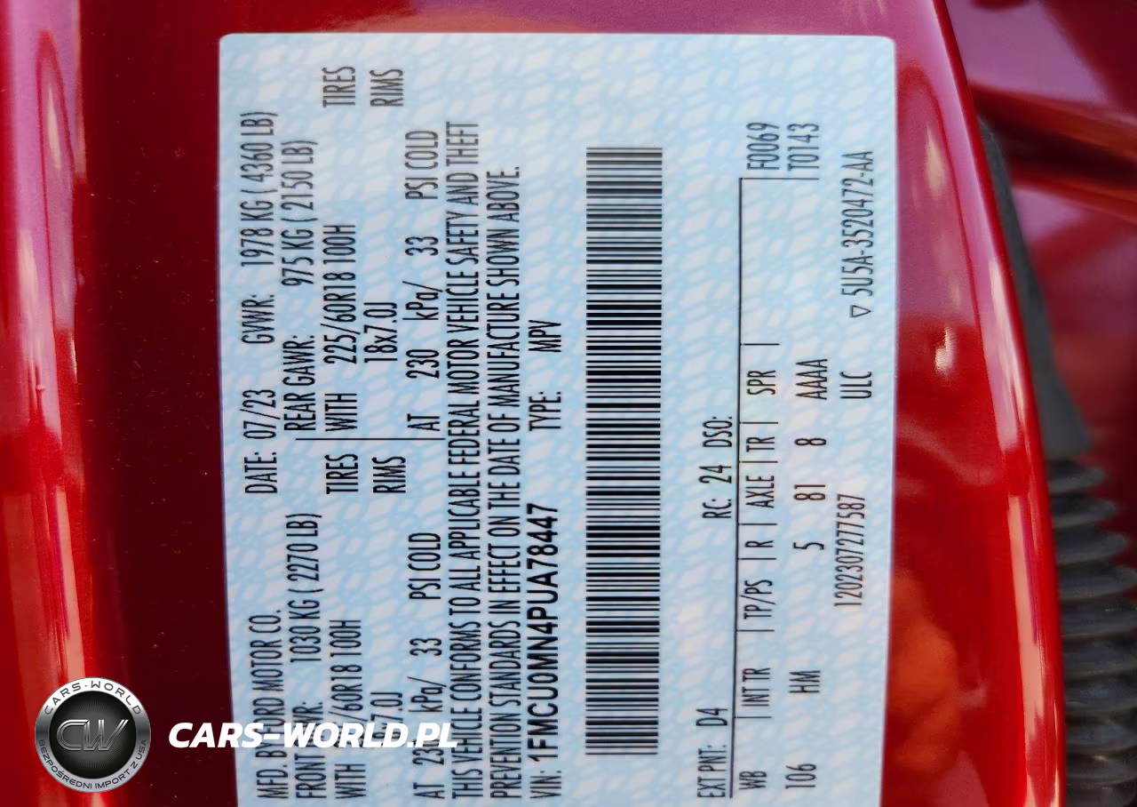 2023 Ford Escape St Line VIN:1FMCU0MN4PUA78447 - 13