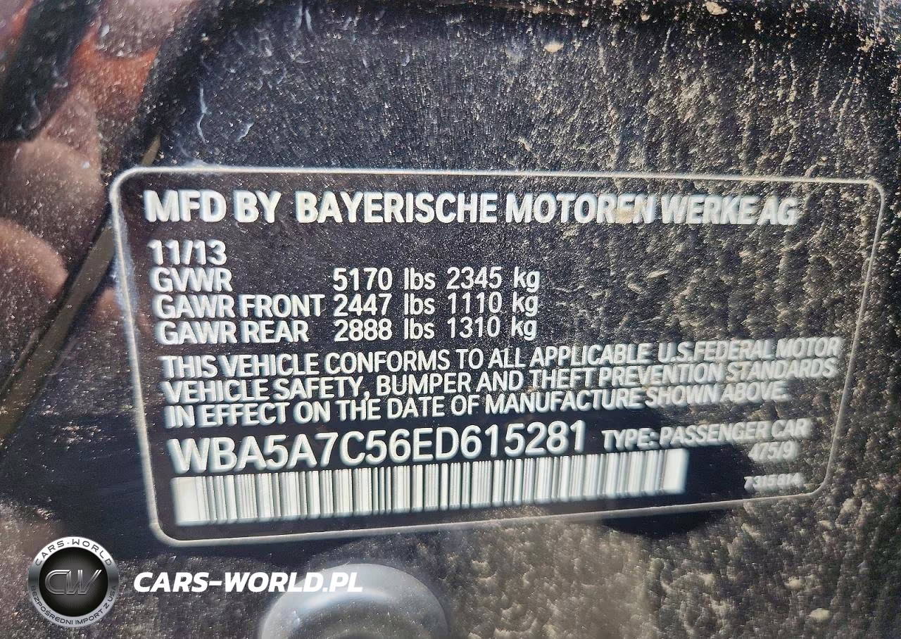 2014 BMW 528 Xi VIN:WBA5A7C56ED615281 - 12
