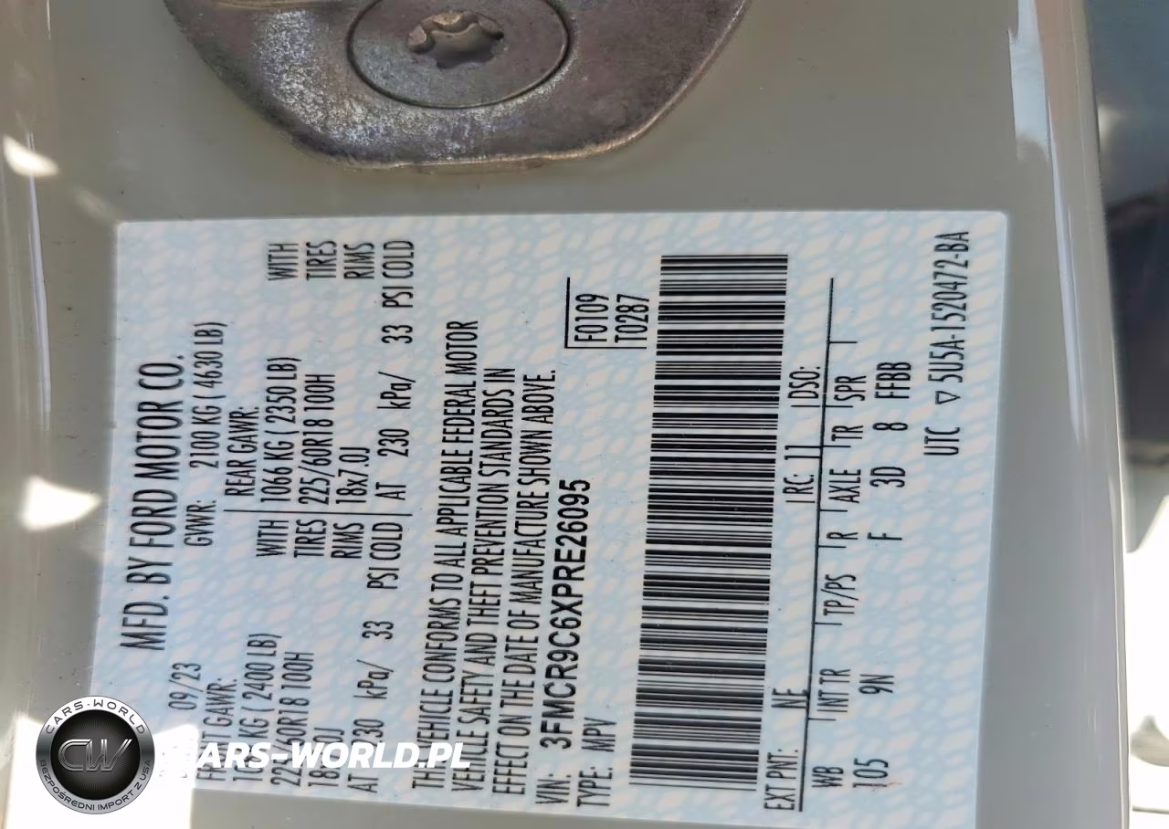 2023 Ford Bronco Sport Outer Banks VIN:3FMCR9C6XPRE26095 - 12