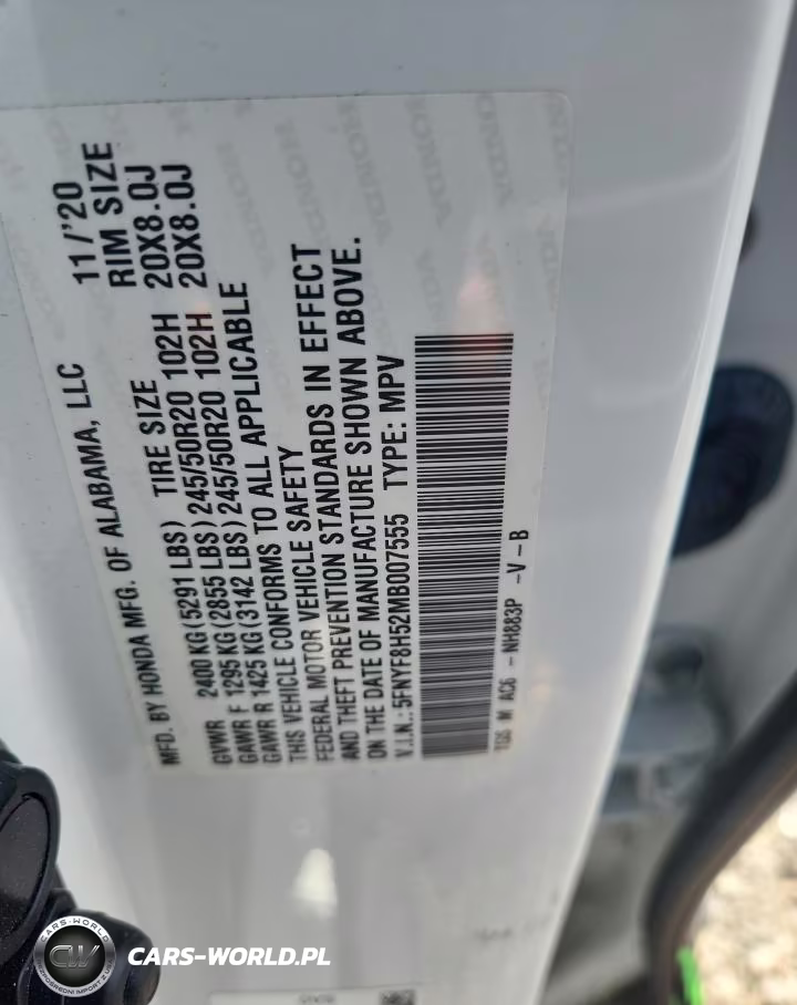 2021 Honda Passport Exl VIN:5FNYF8H52MB007555 - 13
