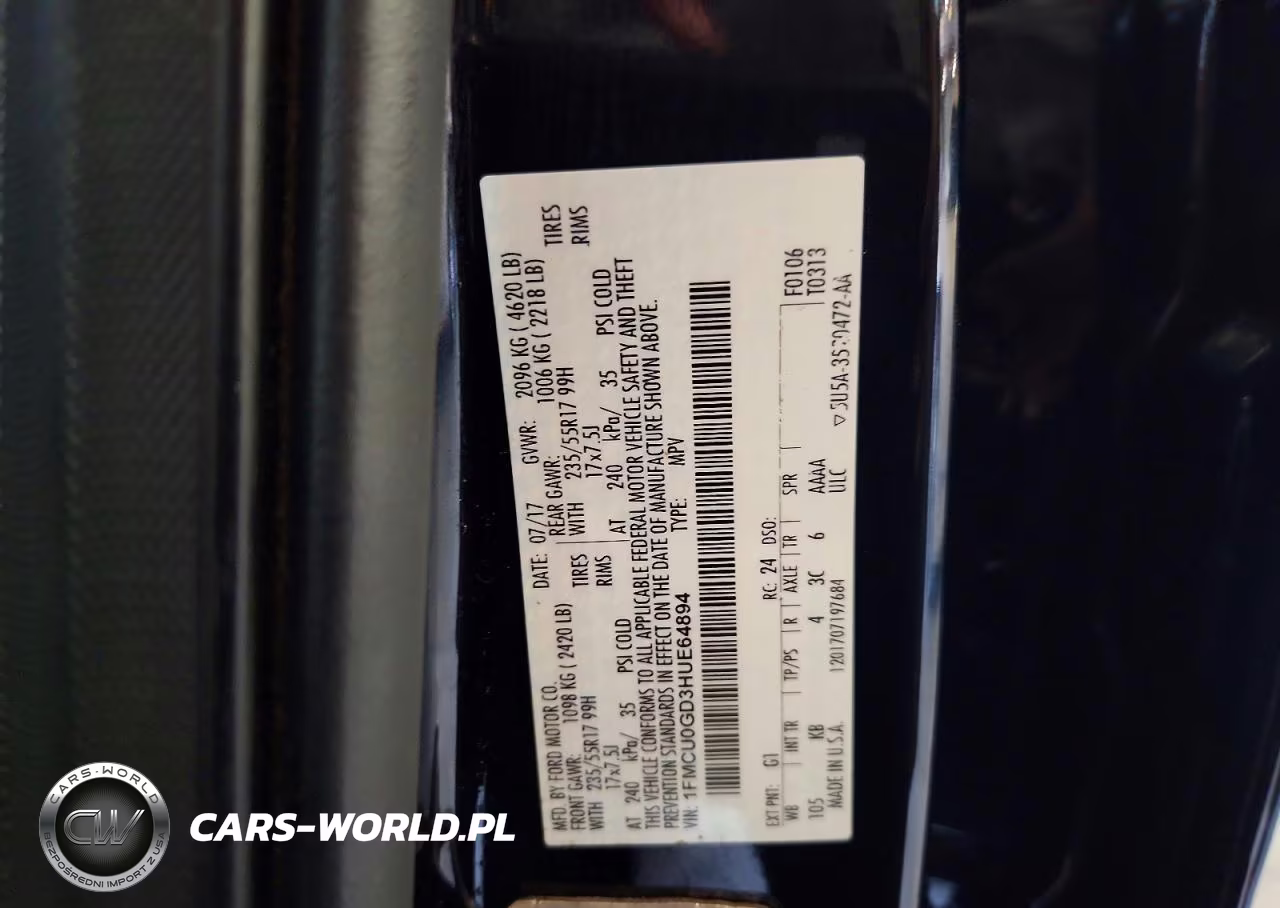 2017 Ford Escape Se VIN:1FMCU0GD3HUE64894 - 13