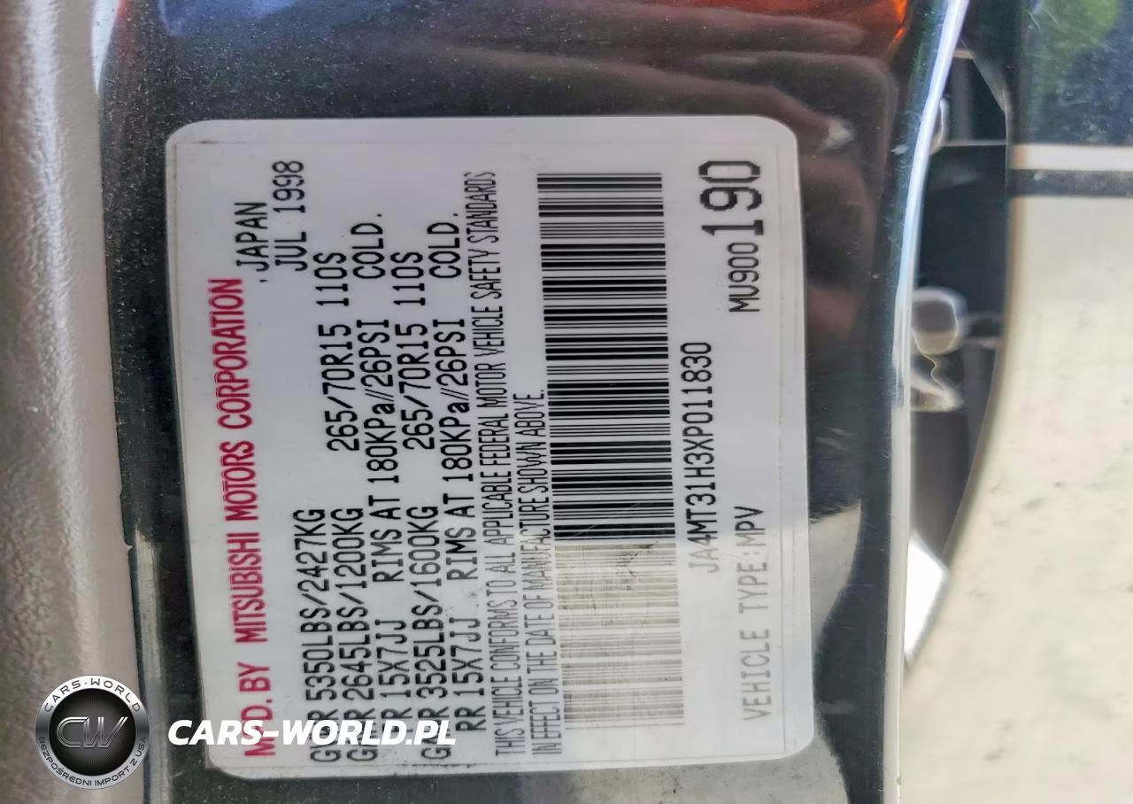 1999 Mitsubishi Montero Sport Ls-Xls VIN:JA4MT31H3XP011830 - 13