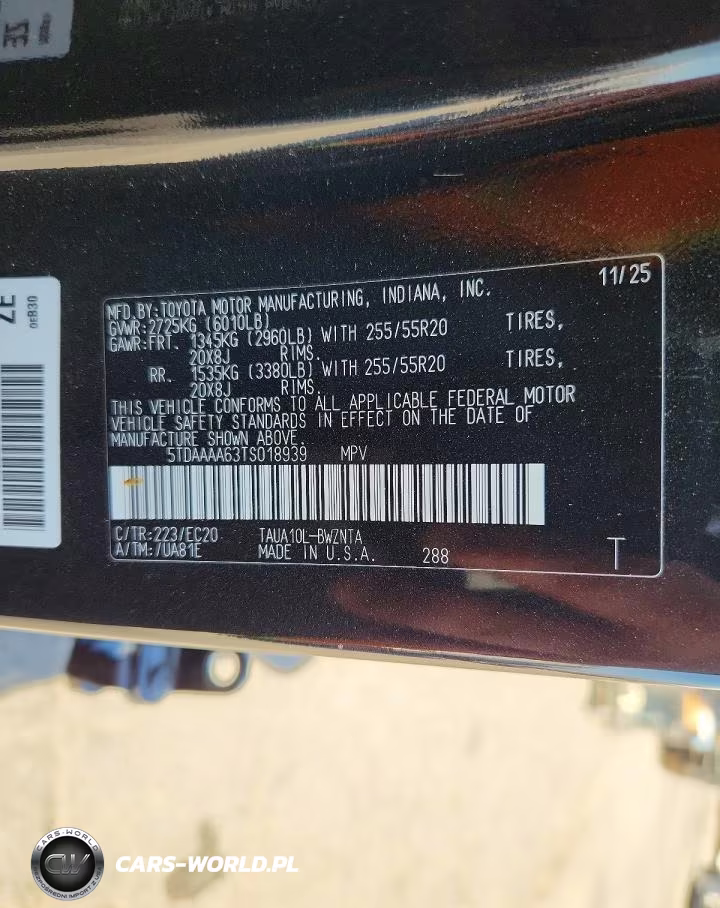 2026 Lexus Tx 350 Base VIN:5TDAAAA63TS018939 - 13